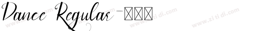 Dance Regular字体转换